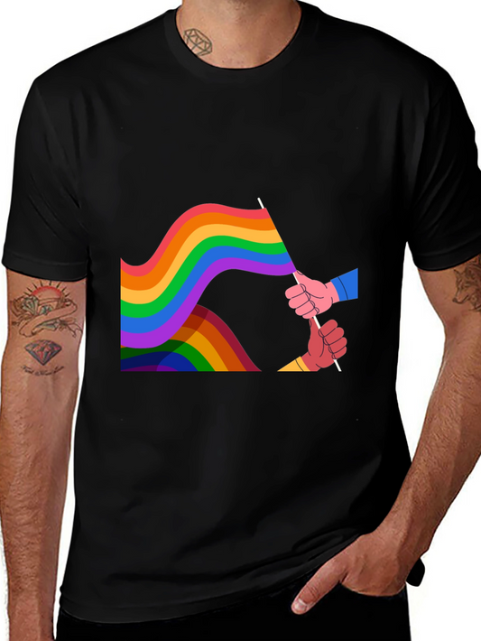 Pride Rainbow Flag Graphic Tee