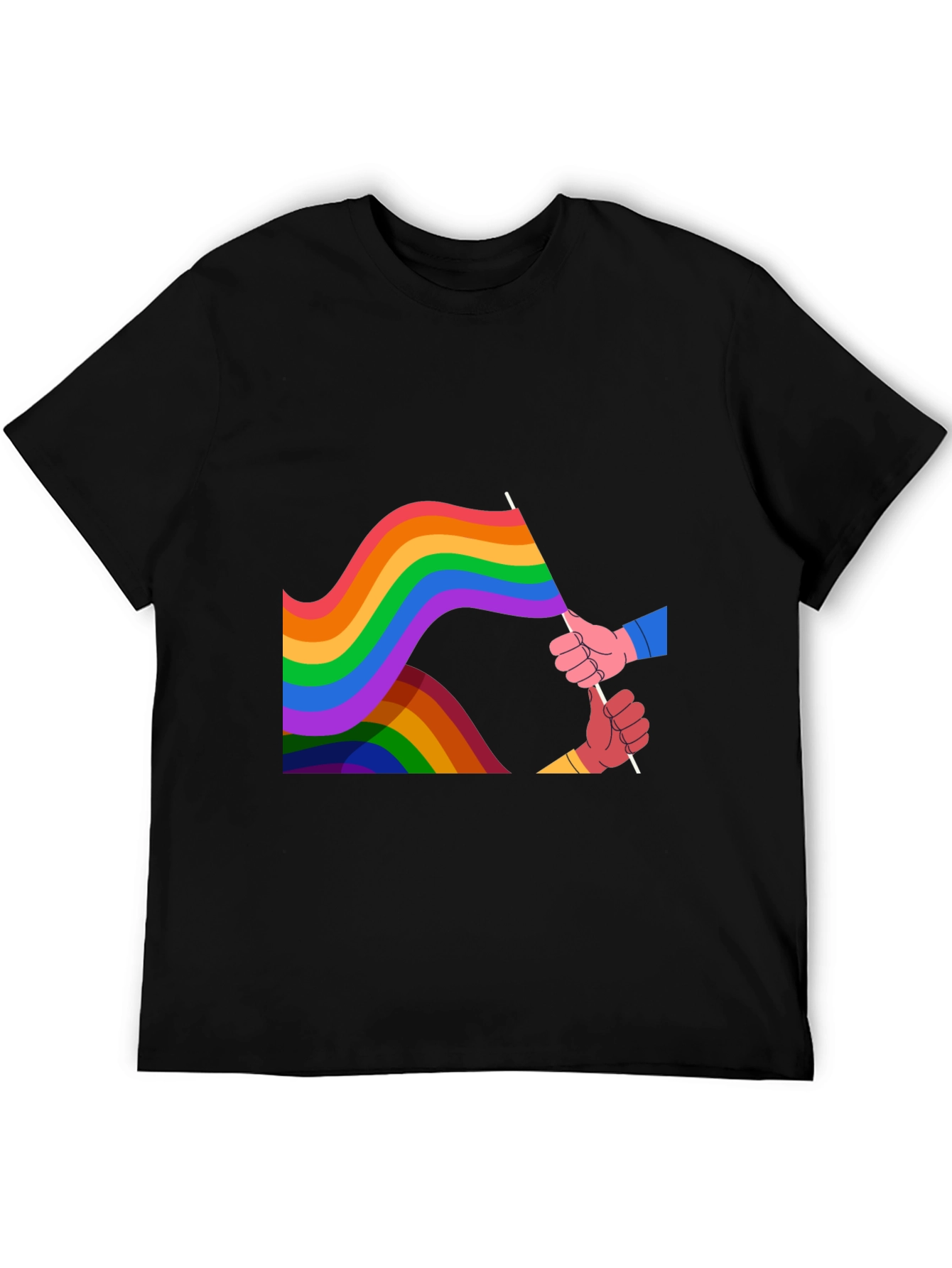 Pride Rainbow Flag Graphic Tee