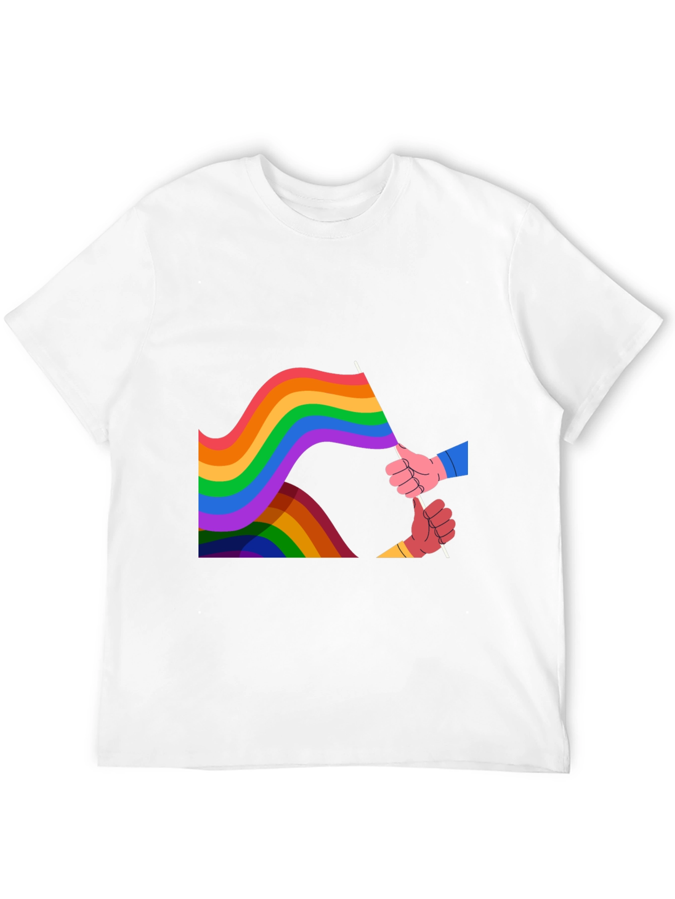 Pride Rainbow Flag Graphic Tee