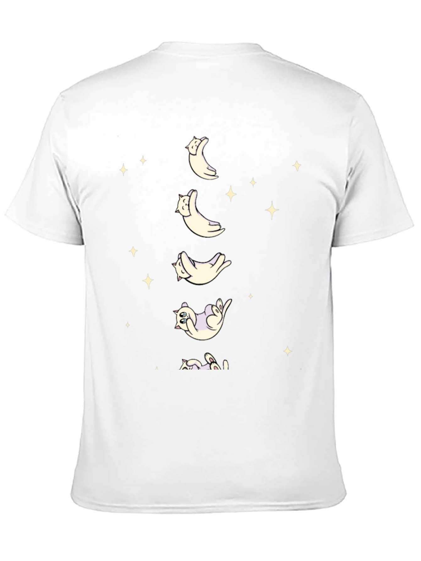 Cat Moon Phases Graphic T-Shirt