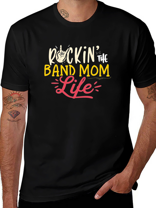 Rockin Band Mom Life Graphic T-Shirt