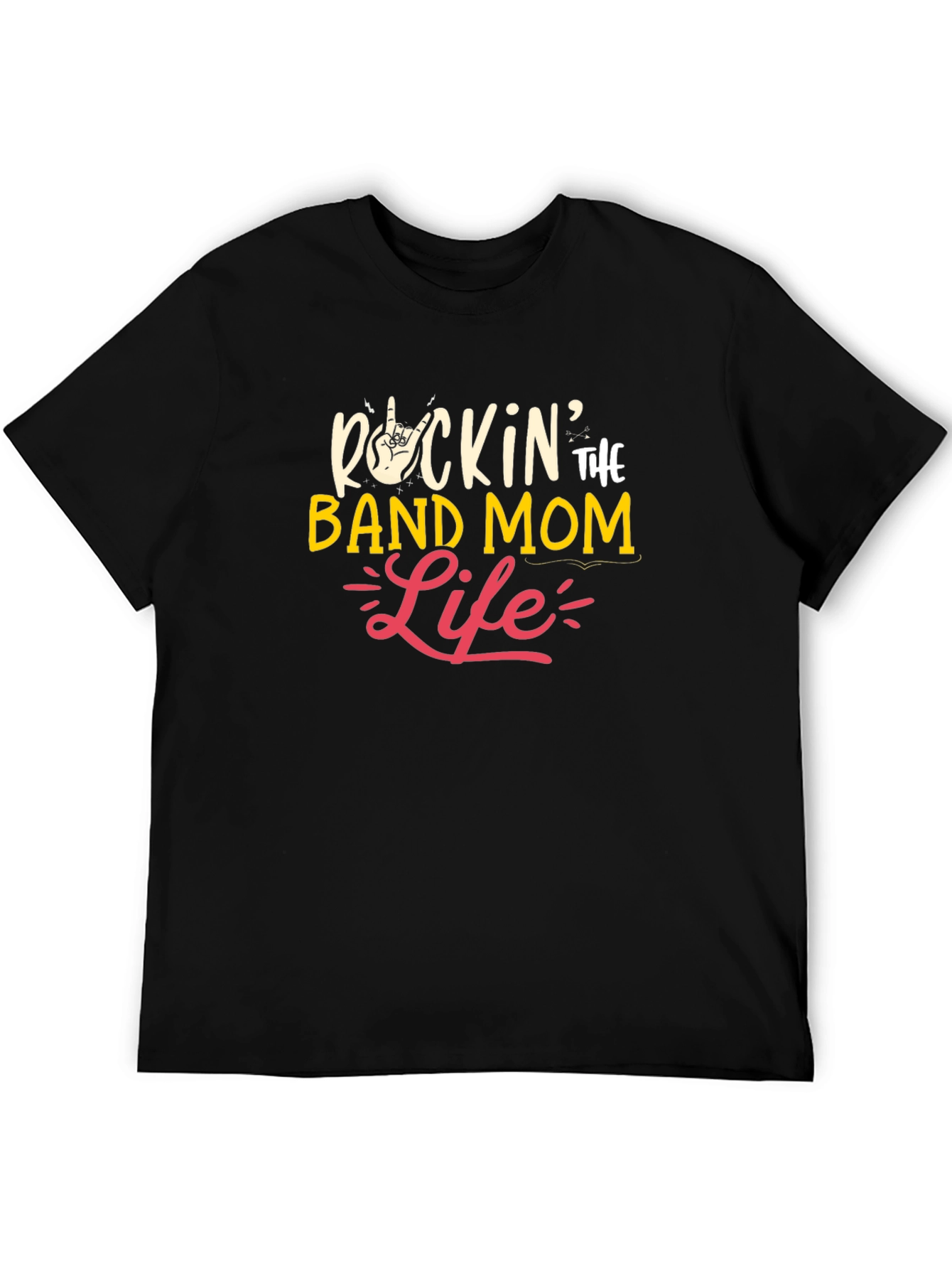 Rockin Band Mom Life Graphic T-Shirt