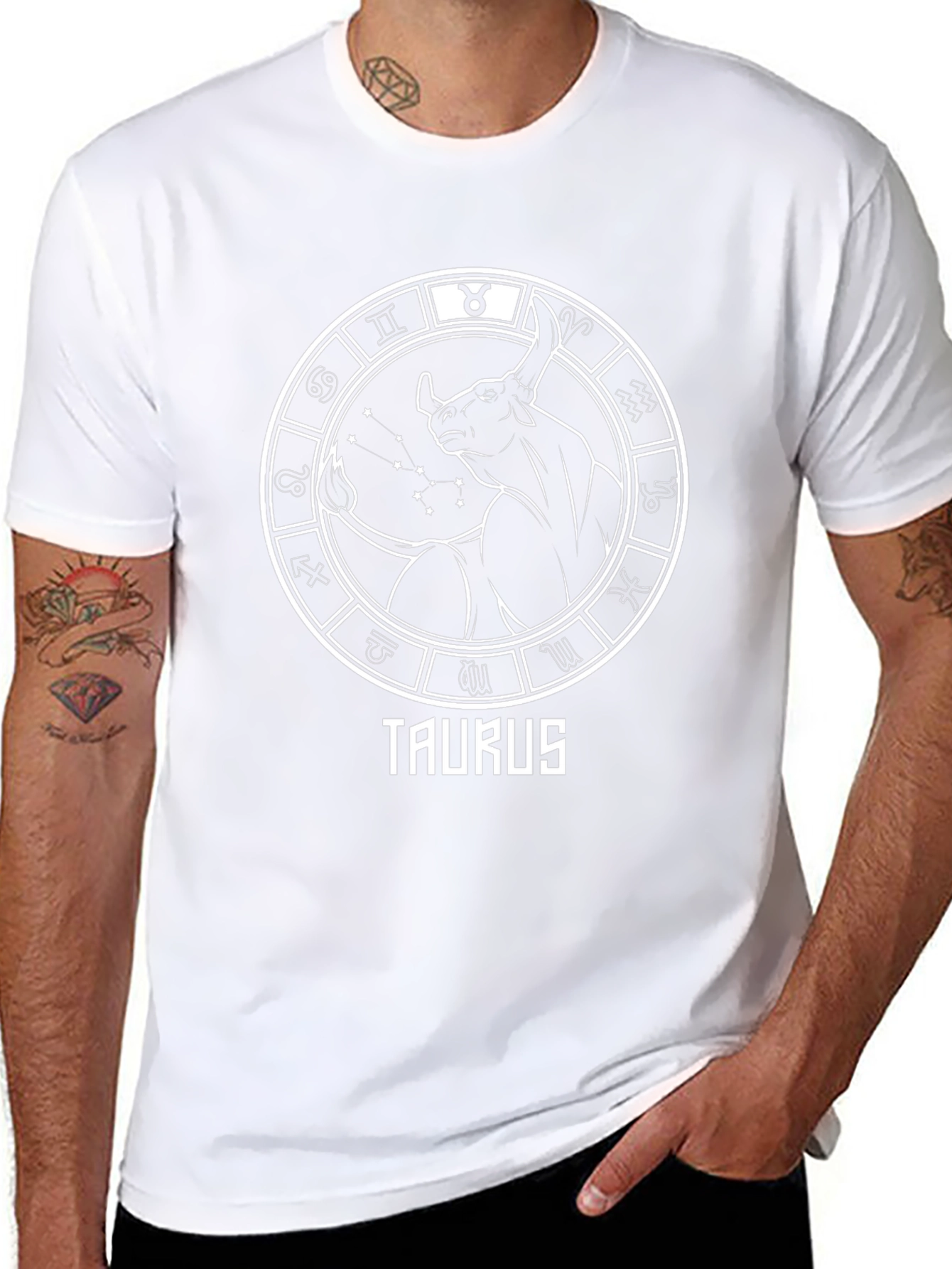 Taurus Zodiac Black T-Shirt