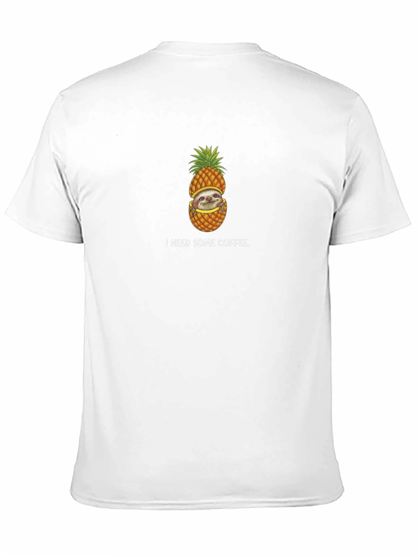 Sloth Pineapple Coffee T-Shirt