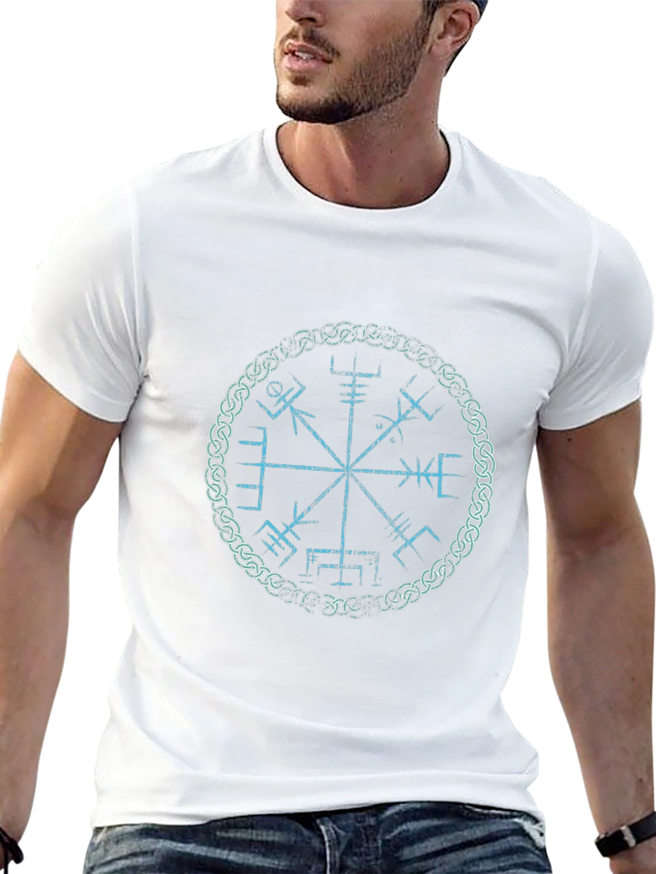 Vegvisir Compass T-Shirt - Viking Symbol