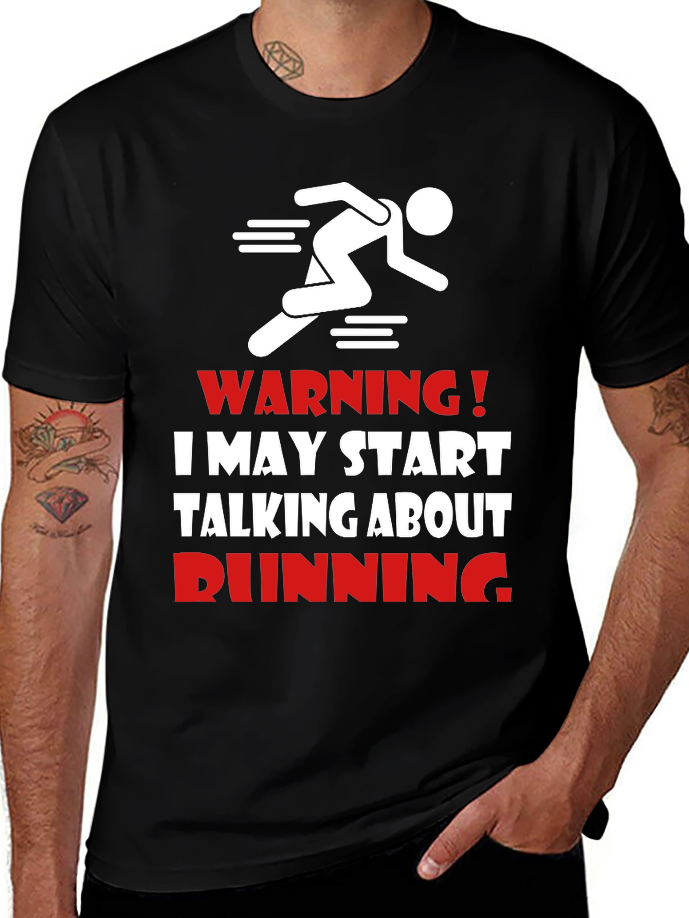 Funny Running T-Shirt - Warning Runner