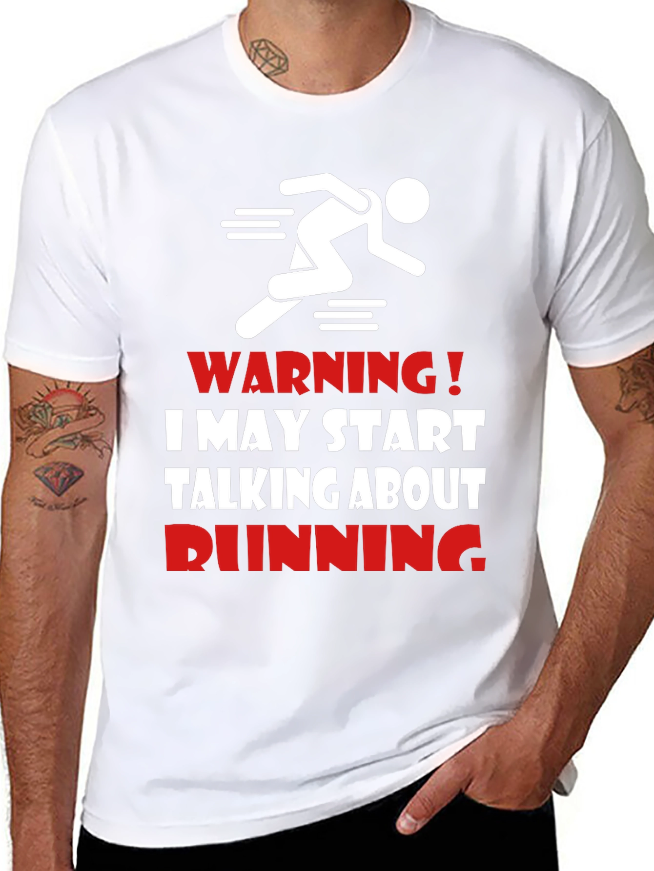 Funny Running T-Shirt - Warning Runner