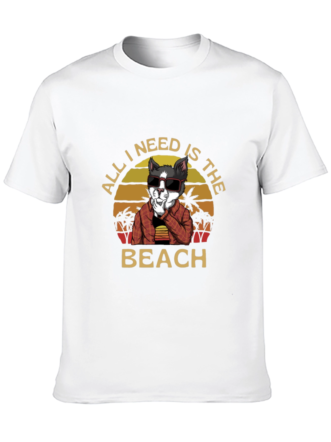 Beach Cat T-Shirt - Vacation Vibes