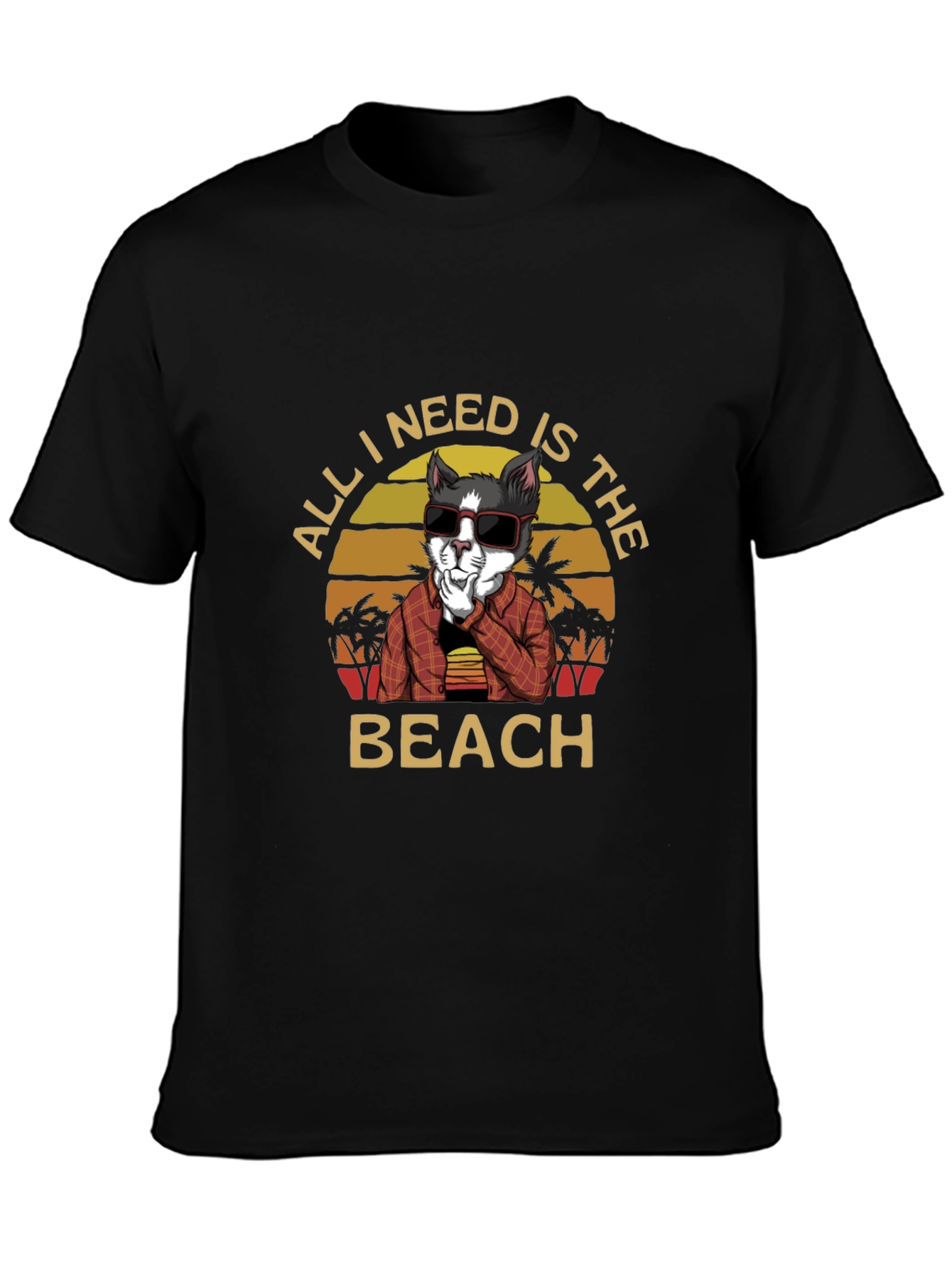 Beach Cat T-Shirt - Vacation Vibes