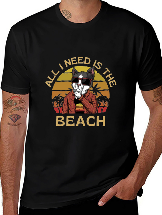 Beach Cat T-Shirt - Vacation Vibes