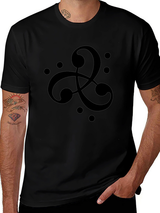 Abstract Celtic Knot Black T-Shirt
