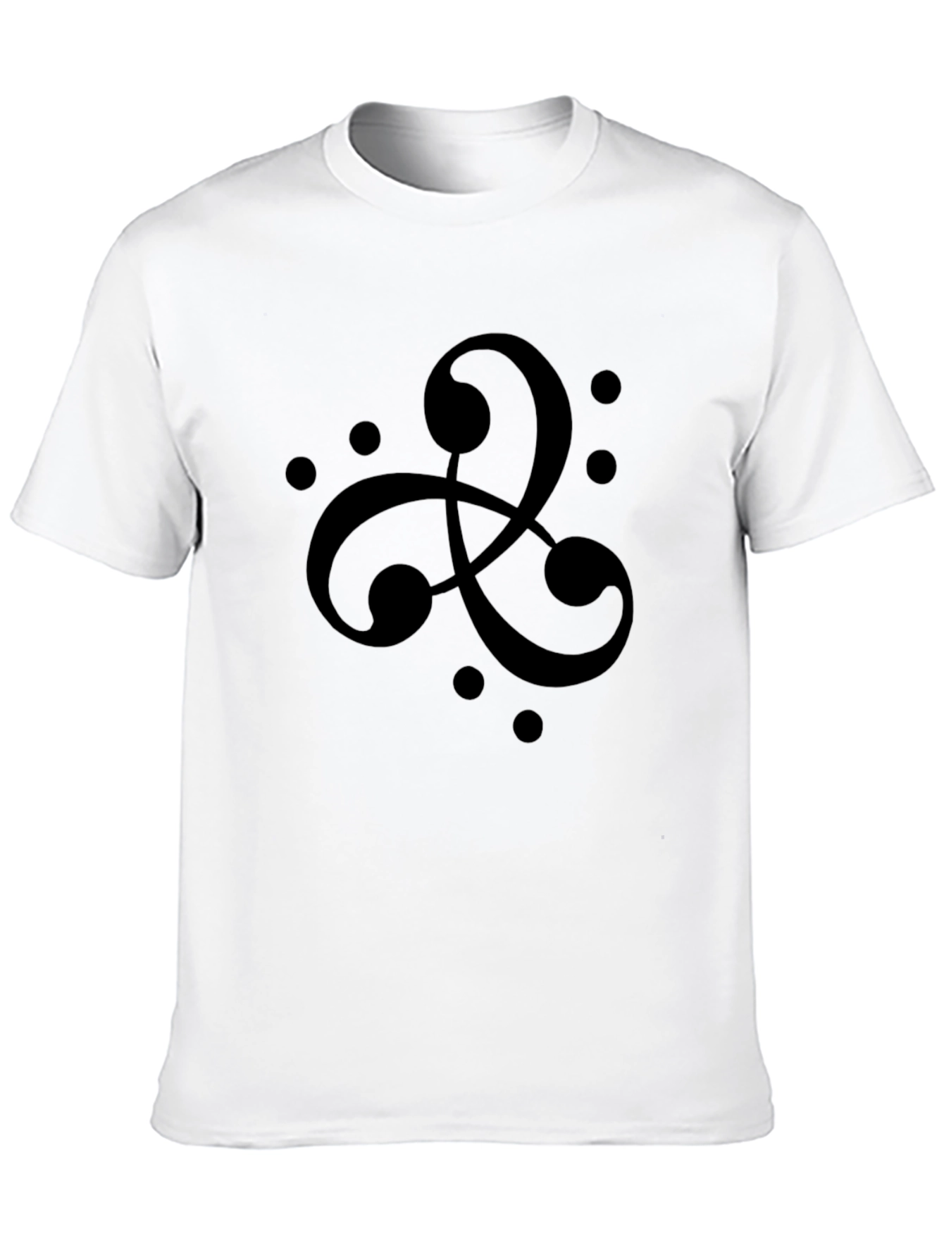 Abstract Celtic Knot Black T-Shirt