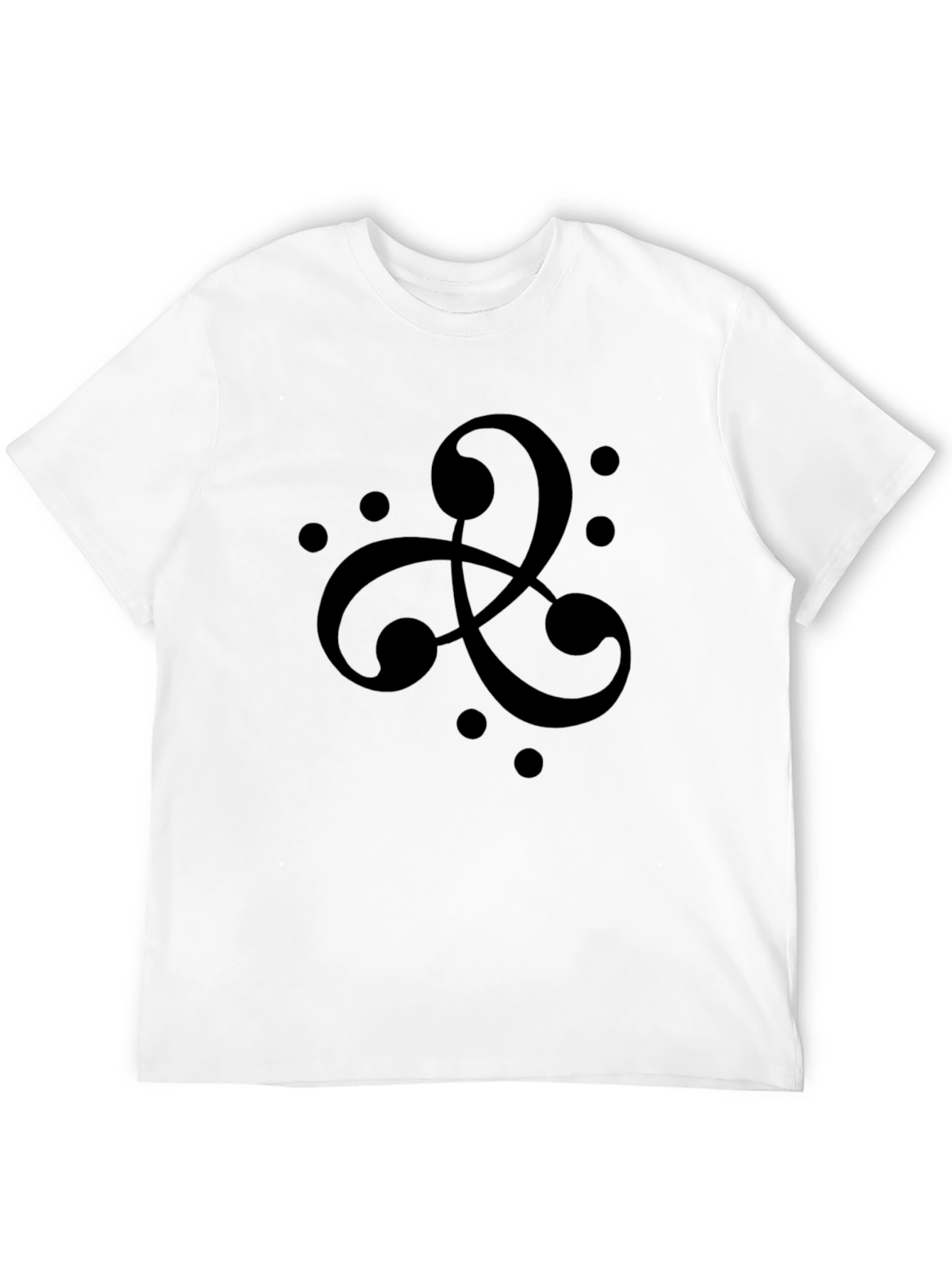 Abstract Celtic Knot Black T-Shirt