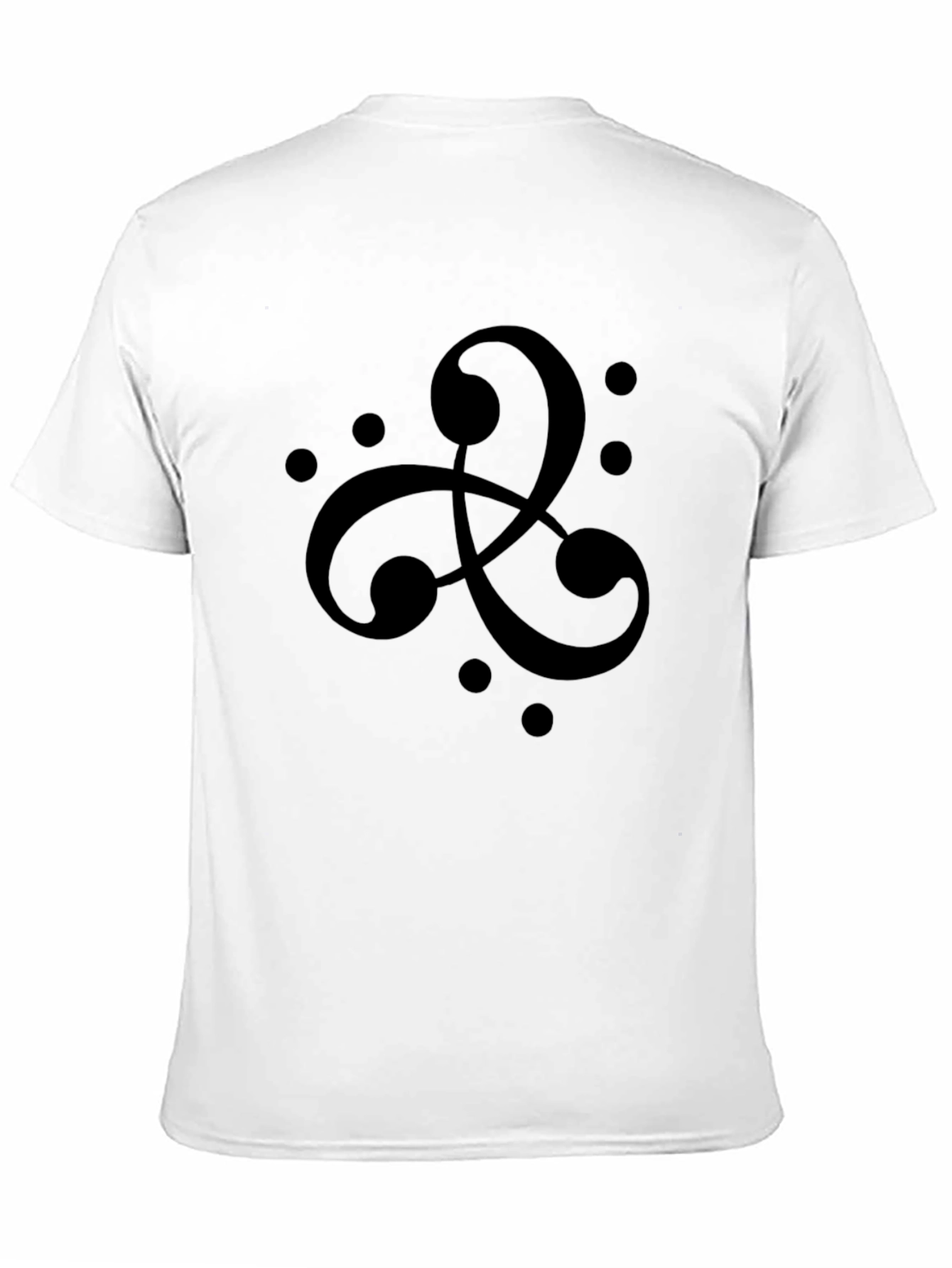 Abstract Celtic Knot Black T-Shirt