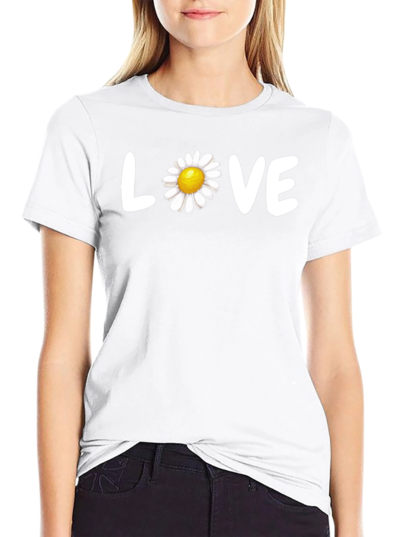 Daisy LOVE Graphic Tee - Stylish Comfort