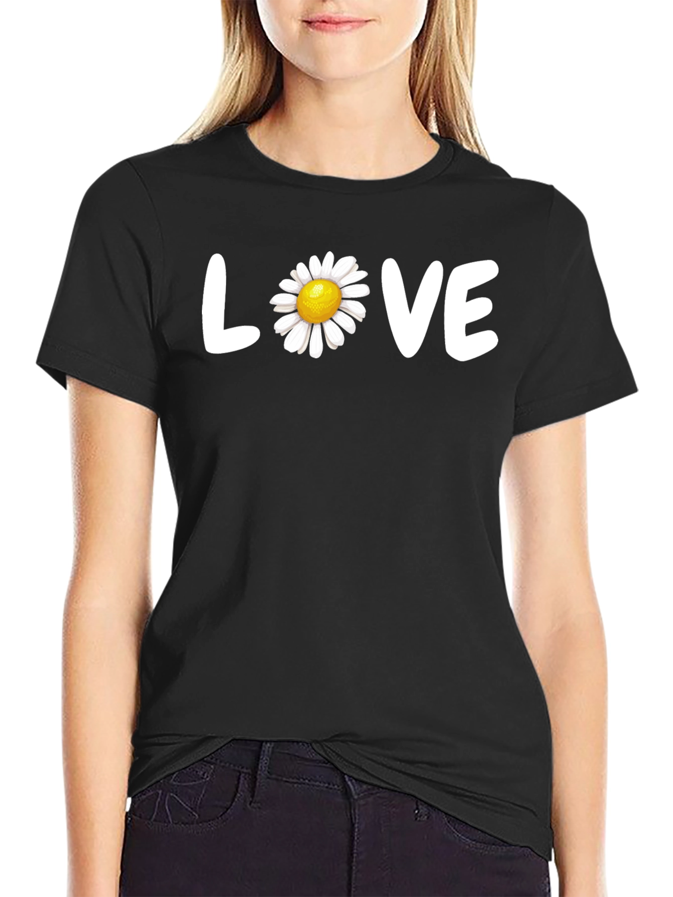 Daisy LOVE Graphic Tee - Stylish Comfort