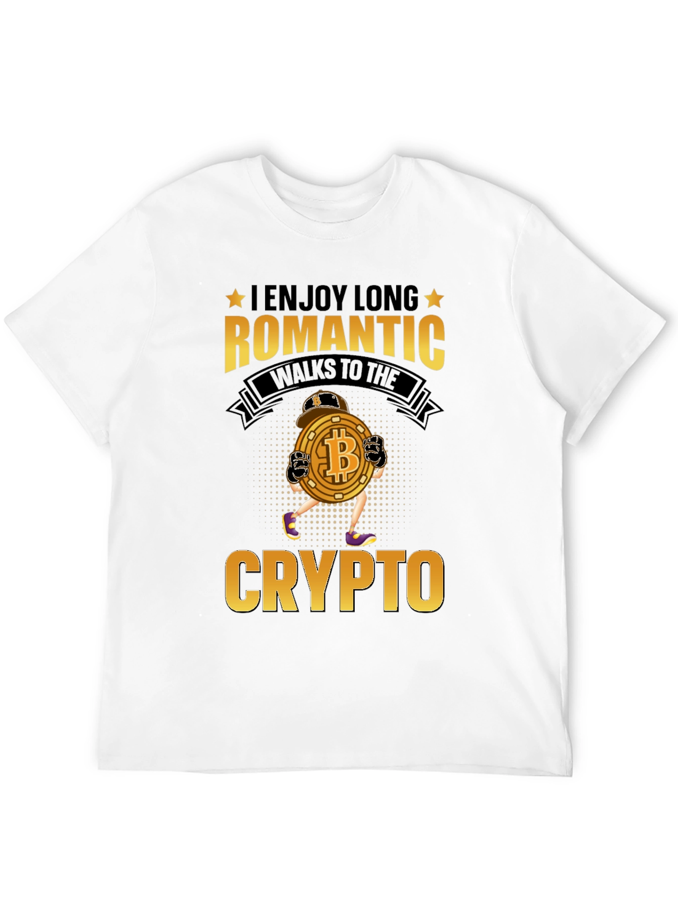 I Enjoy Long Romantic Walks to Crypto T-Shirt
