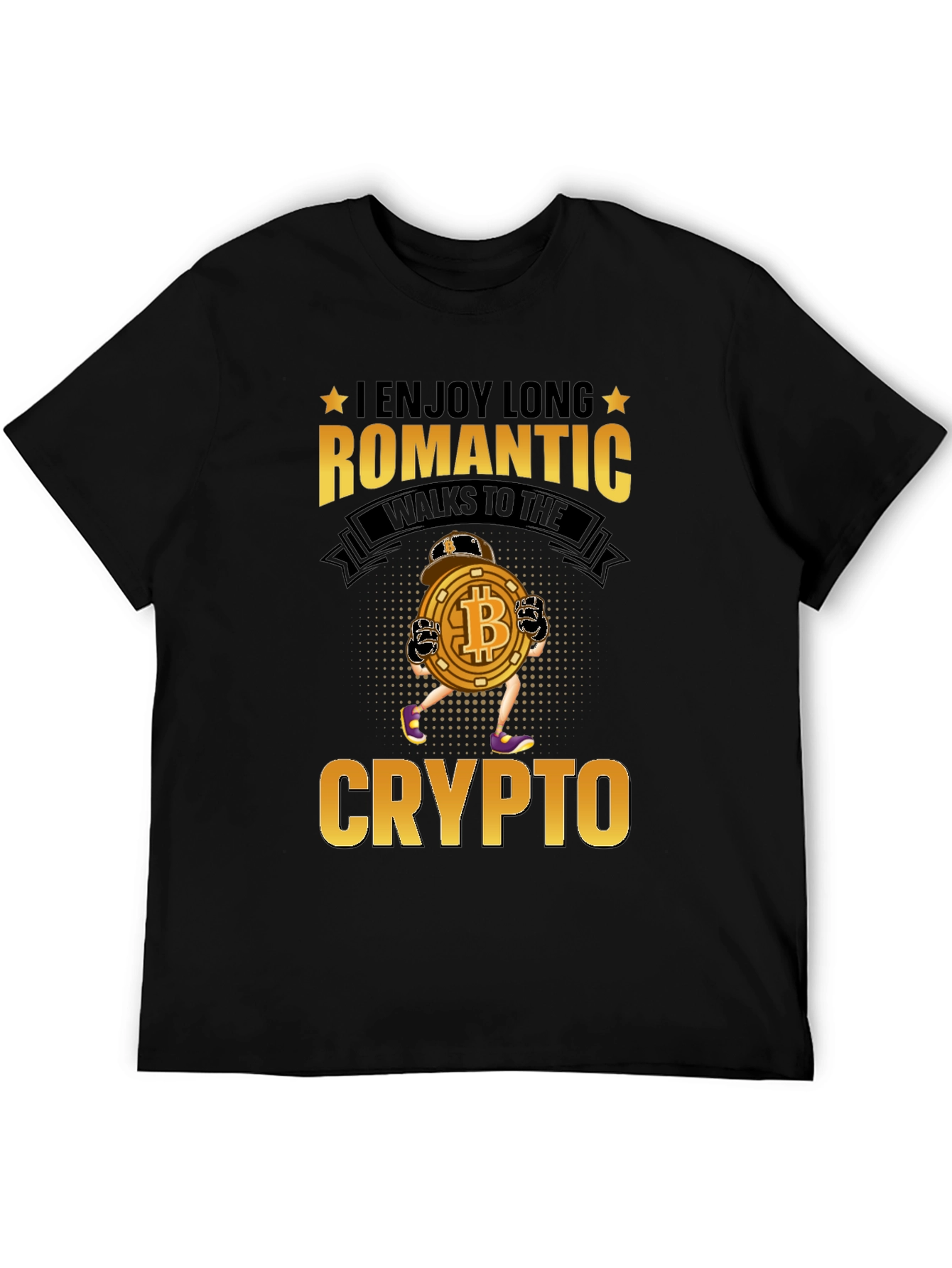 I Enjoy Long Romantic Walks to Crypto T-Shirt