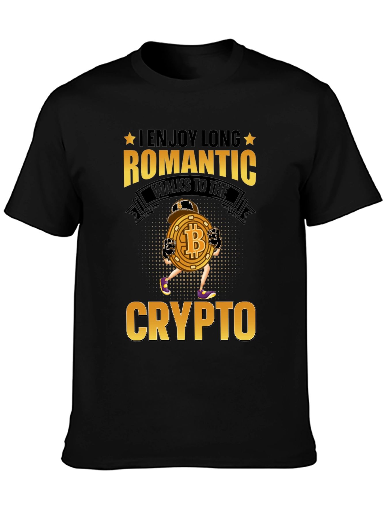 I Enjoy Long Romantic Walks to Crypto T-Shirt