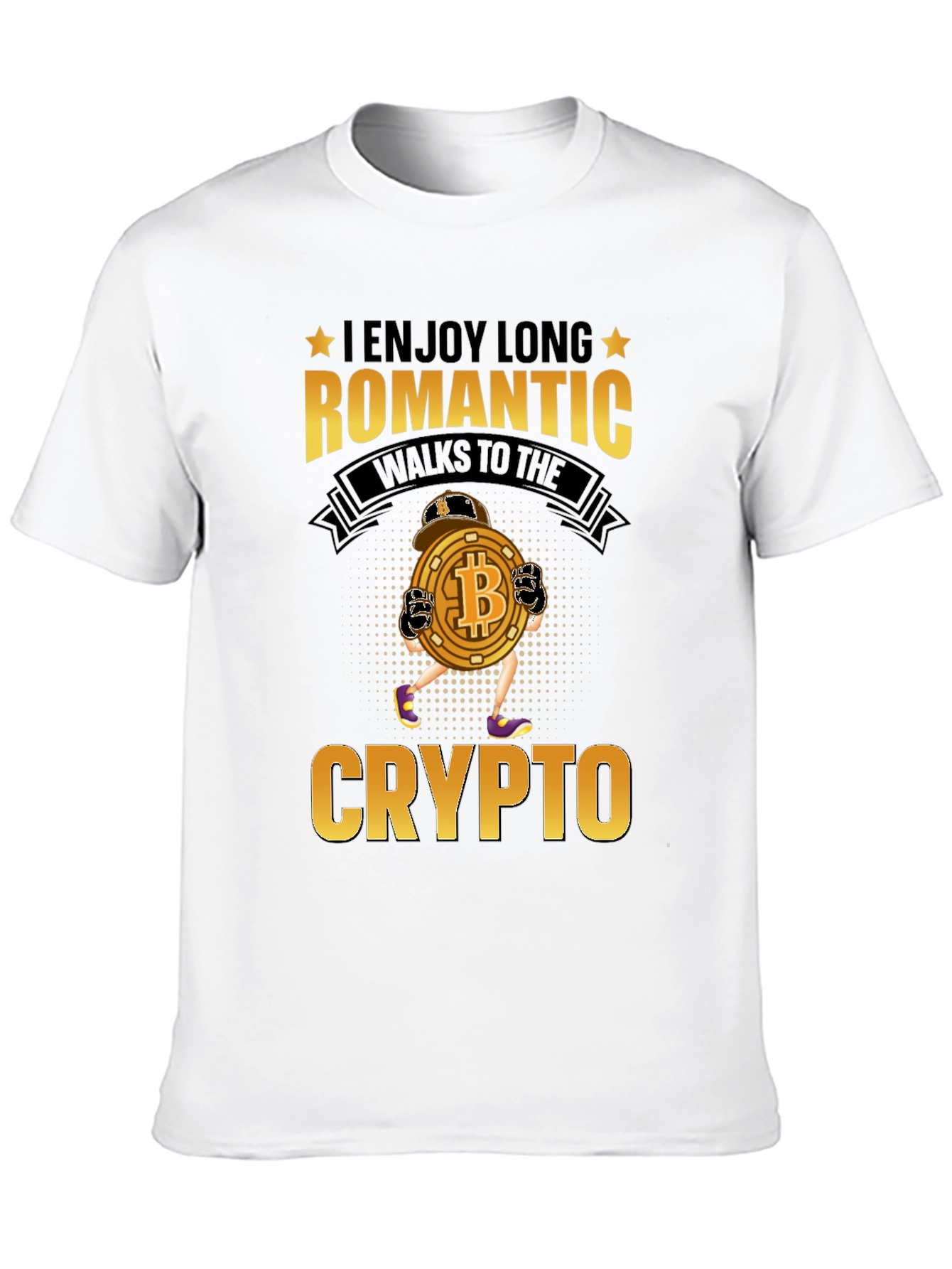 I Enjoy Long Romantic Walks to Crypto T-Shirt