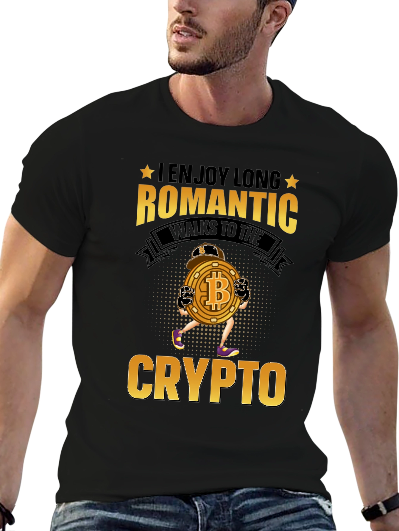 I Enjoy Long Romantic Walks to Crypto T-Shirt