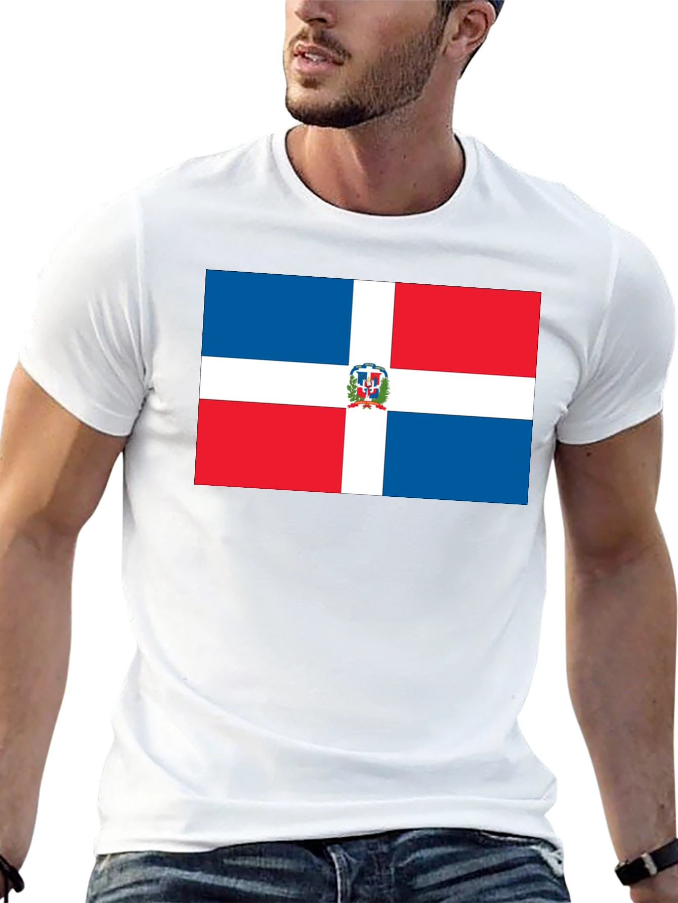 Dominican Republic Flag Graphic T-Shirt