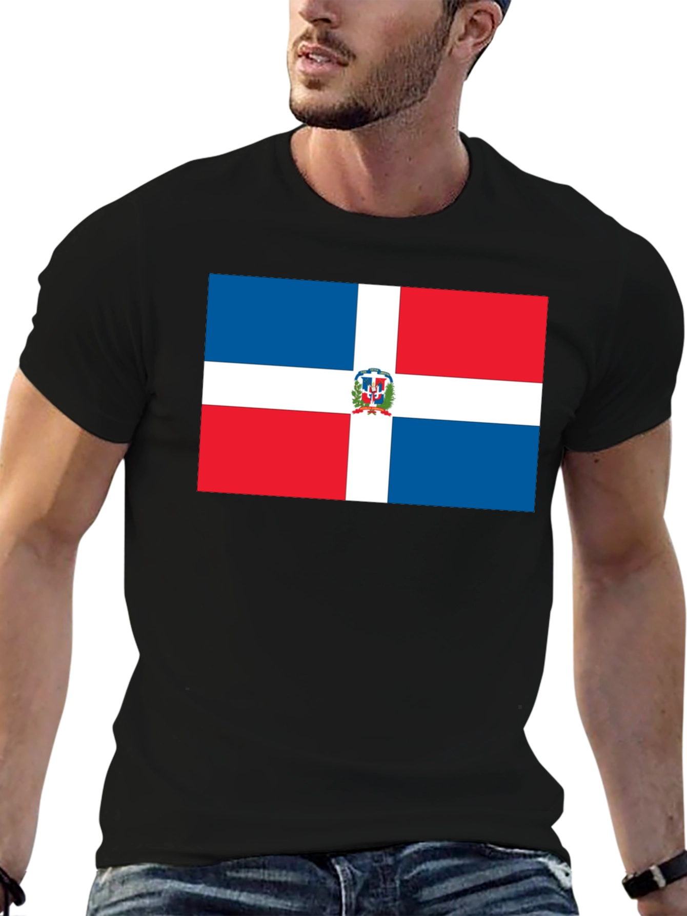 Dominican Republic Flag Graphic T-Shirt