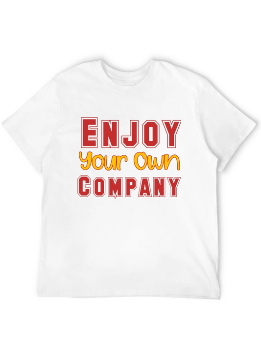 Enjoy Your Own Company Black T-Shirt