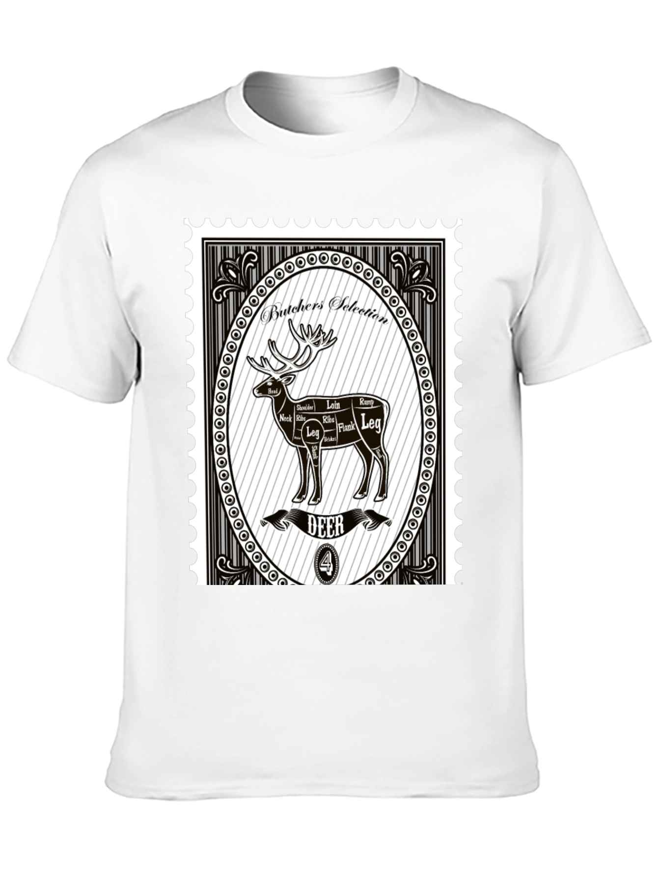 Butchers Selection Deer T-Shirt - Novelty Graphic Tee