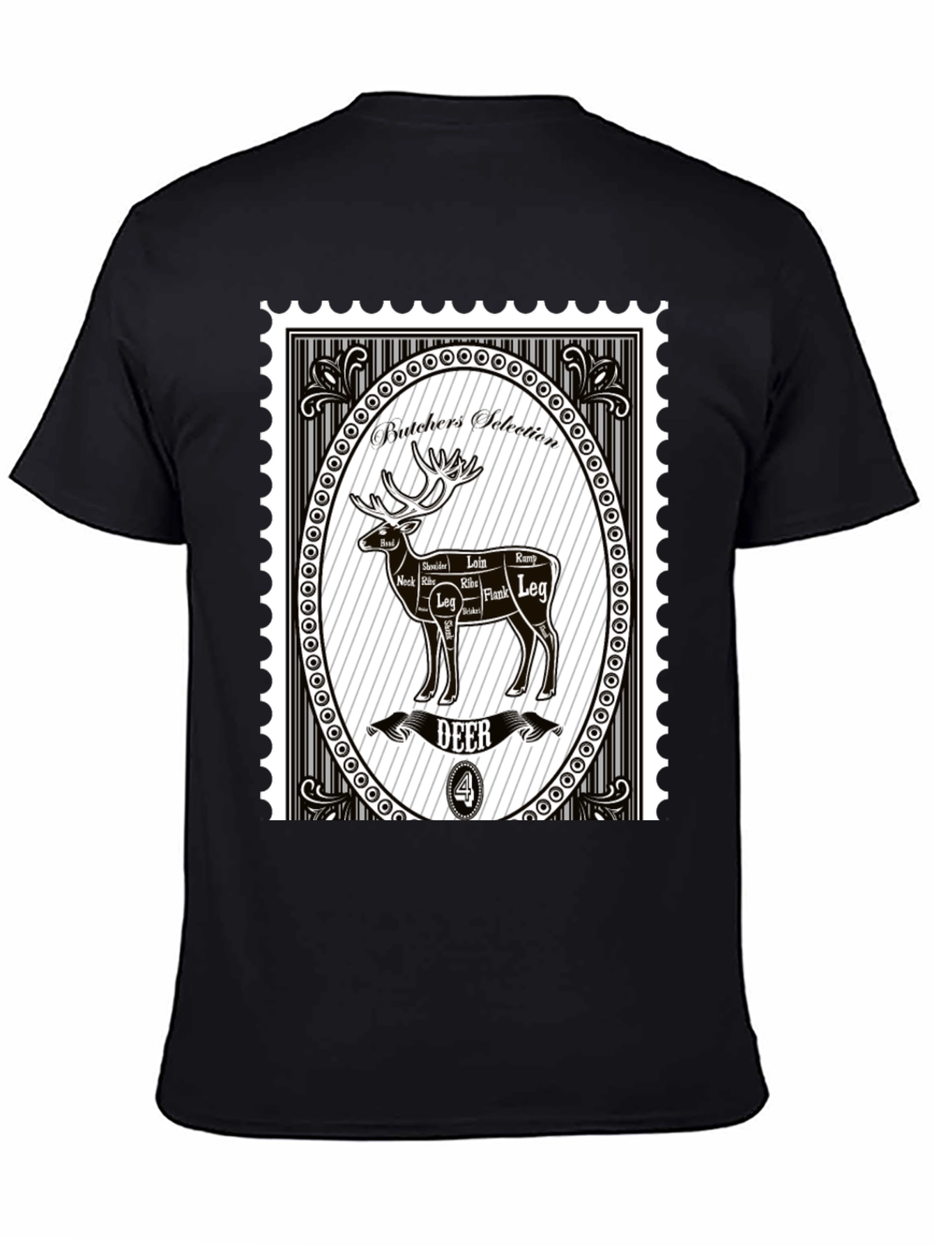 Butchers Selection Deer T-Shirt - Novelty Graphic Tee