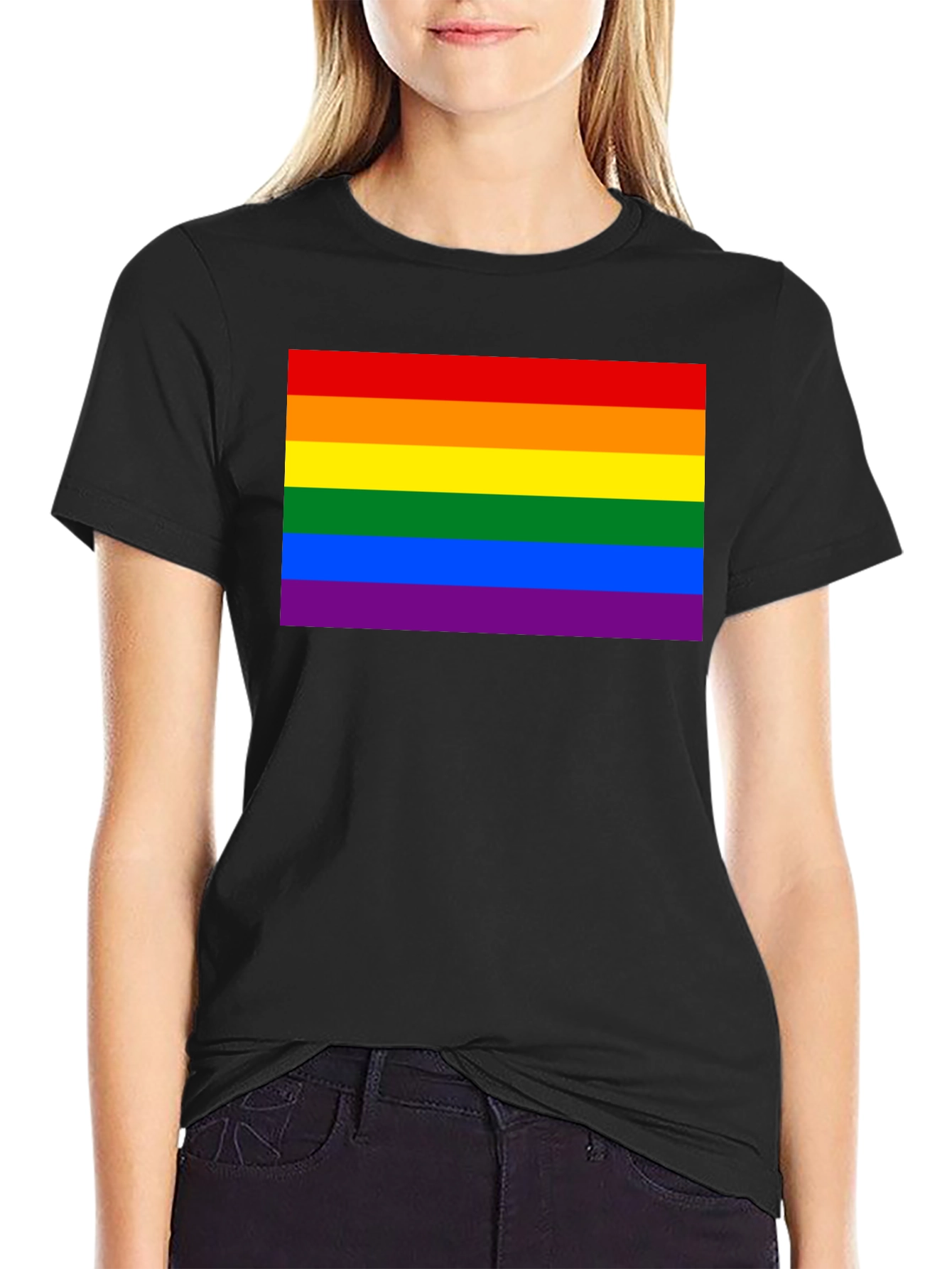 Pride Rainbow Flag Graphic T-Shirt - Unisex
