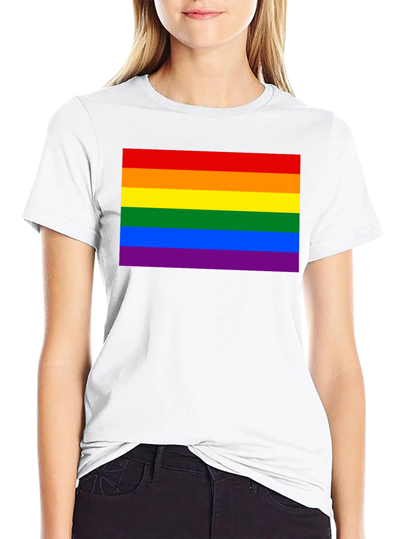 Pride Rainbow Flag Graphic T-Shirt - Unisex