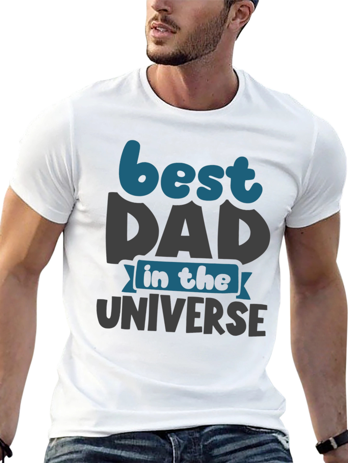Best Dad in the Universe Graphic T-Shirt