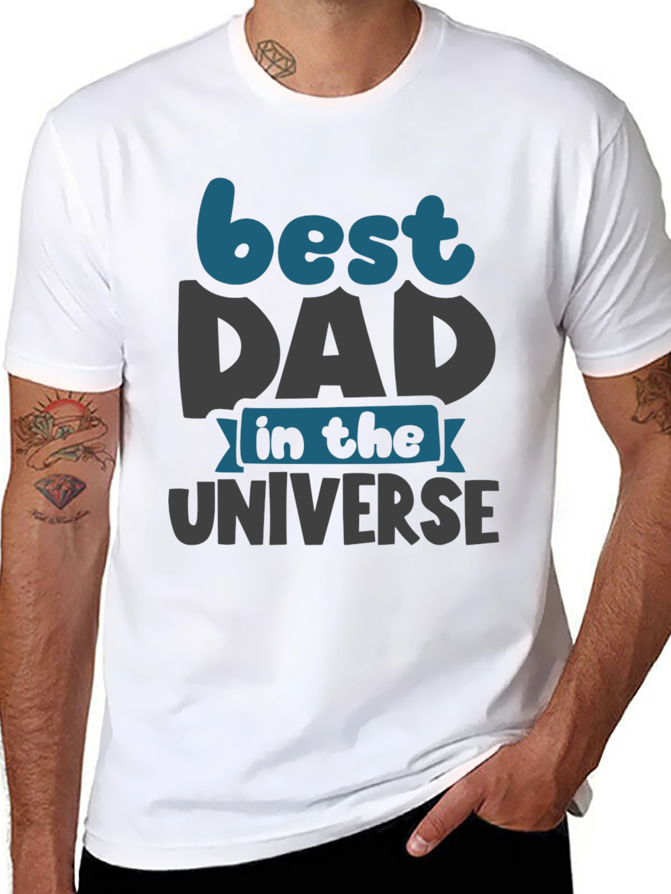 Best Dad in the Universe Graphic T-Shirt