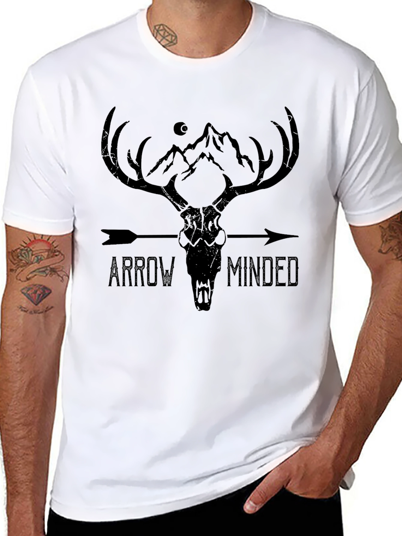 Arrow Minded Black Graphic Tee