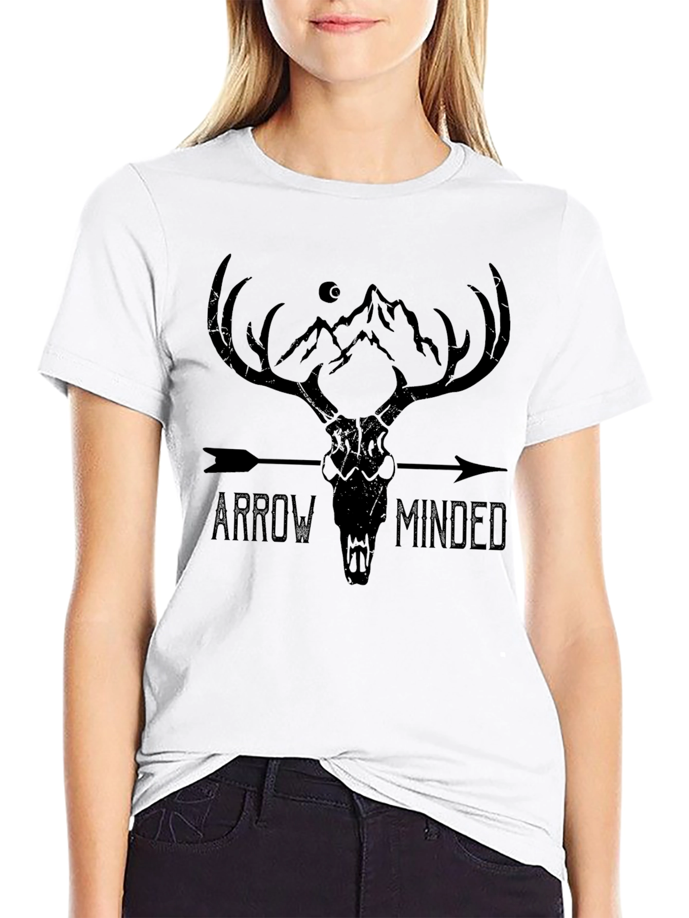 Arrow Minded Black Graphic Tee