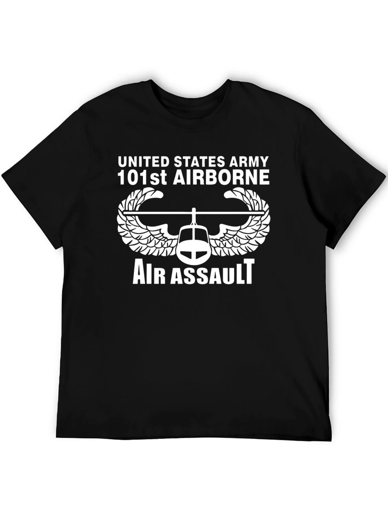 US Army 101st Airborne Air Assault Black T-Shirt