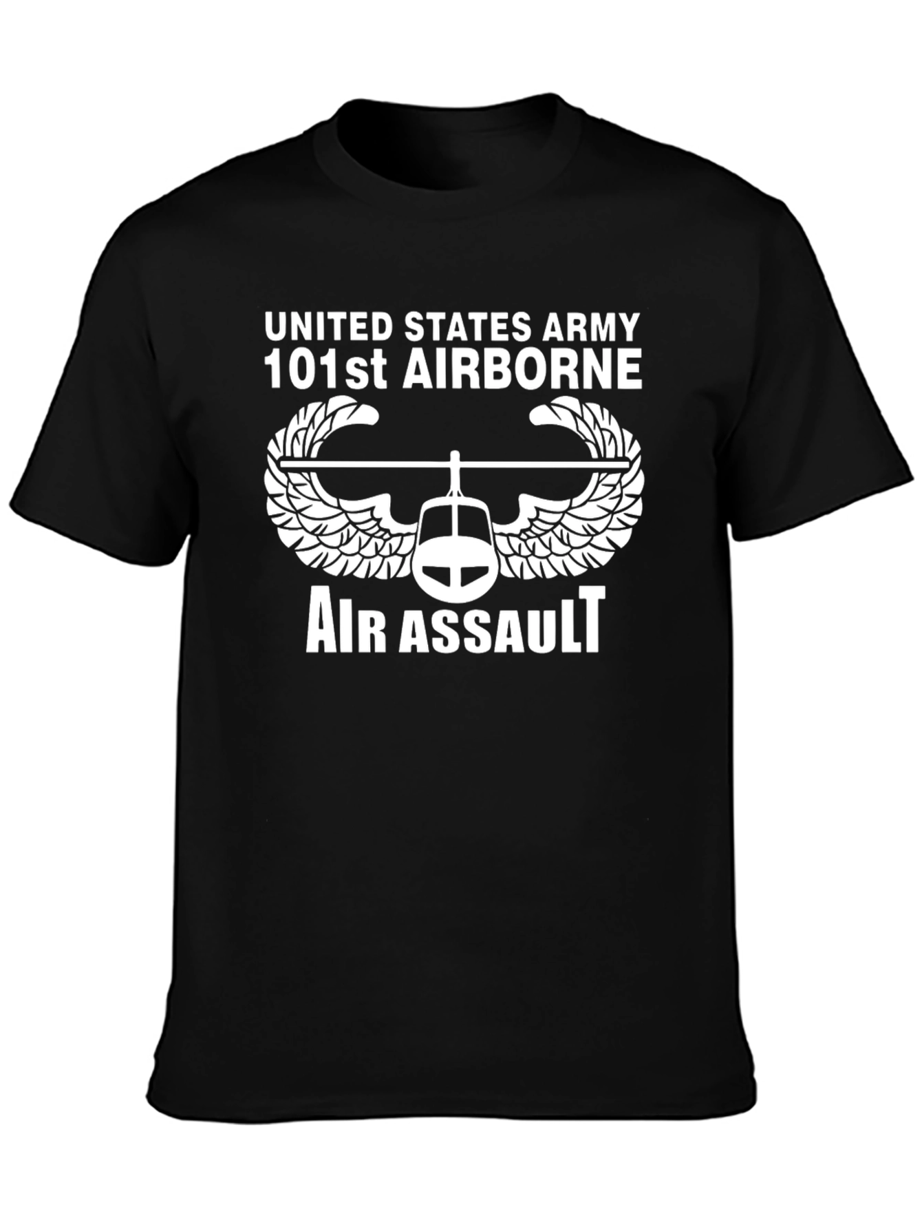 US Army 101st Airborne Air Assault Black T-Shirt