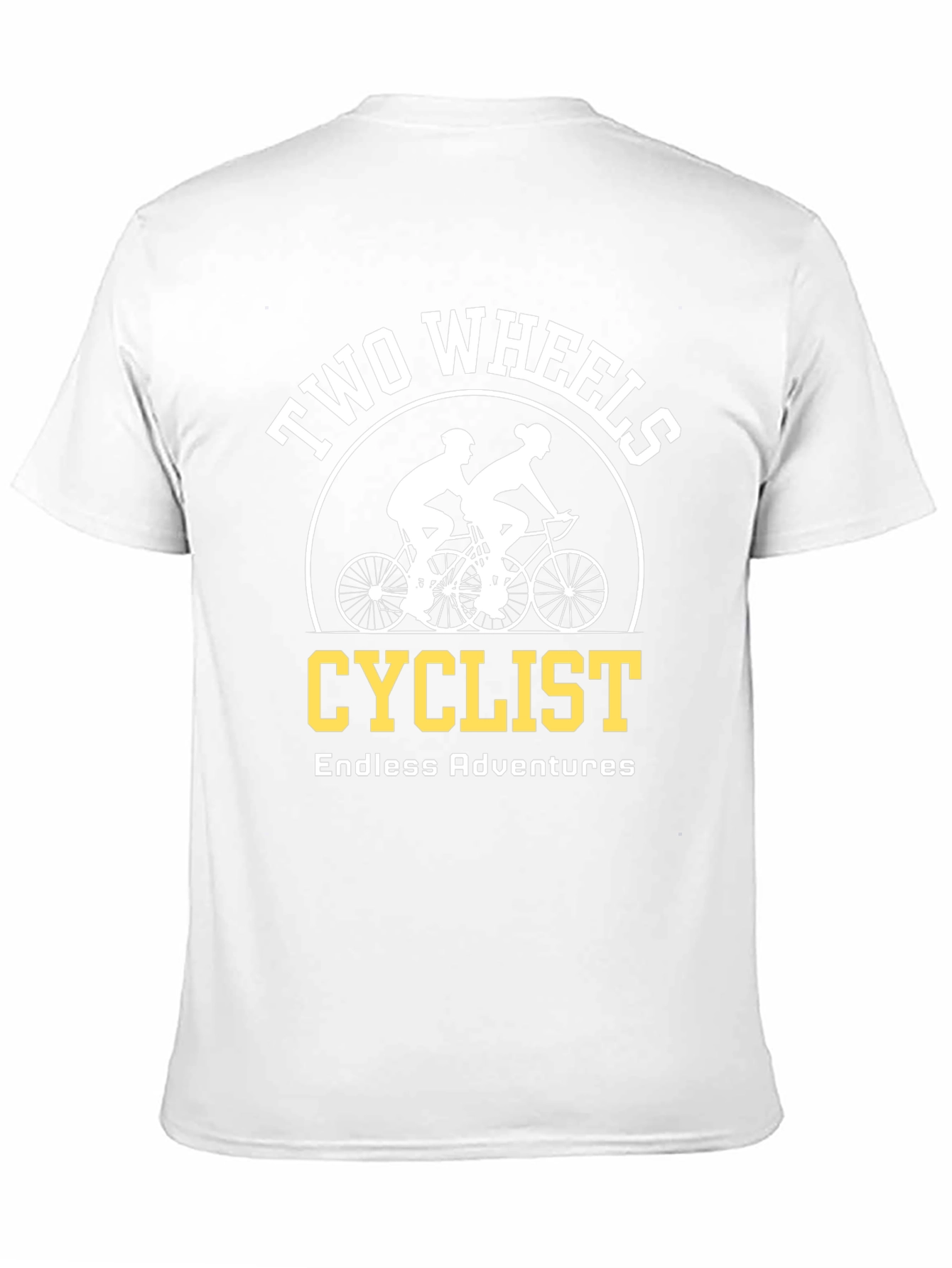 Two Wheels Cyclist T-Shirt - Endless Adventures