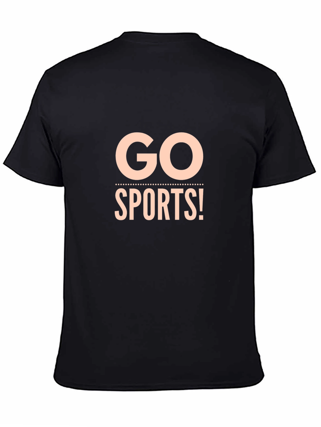 Go Sports! Black Graphic T-Shirt