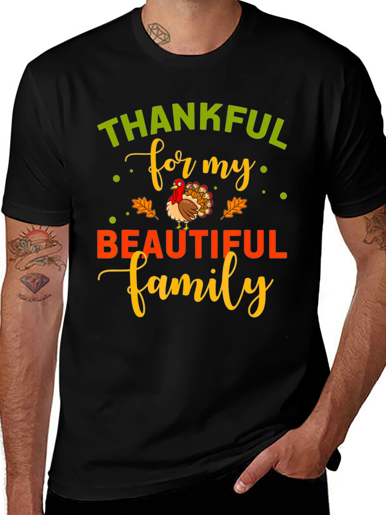 Thankful For My Beautiful Family T-Shirt