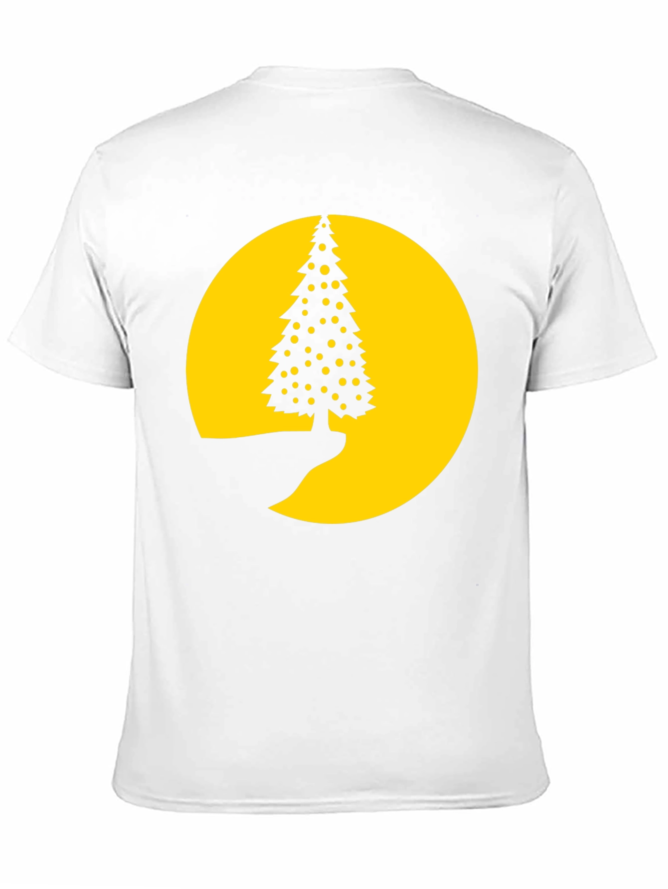 Christmas Tree Moon Graphic Tee - Black