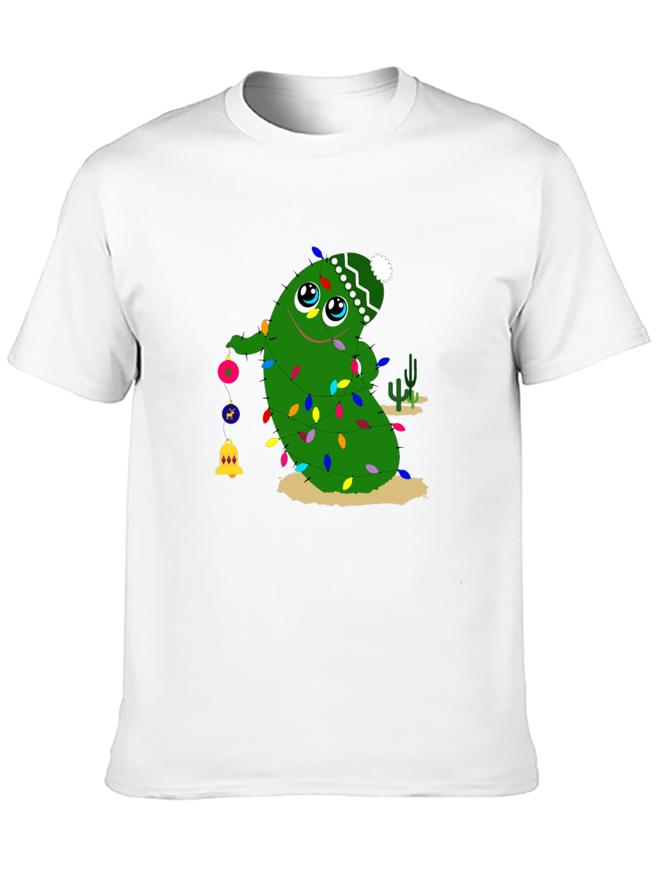 Festive Cactus Christmas T-Shirt