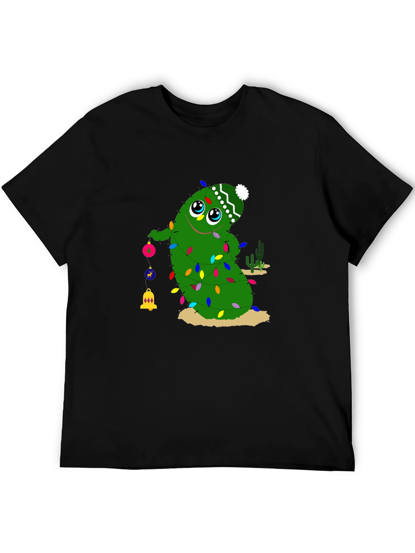 Festive Cactus Christmas T-Shirt