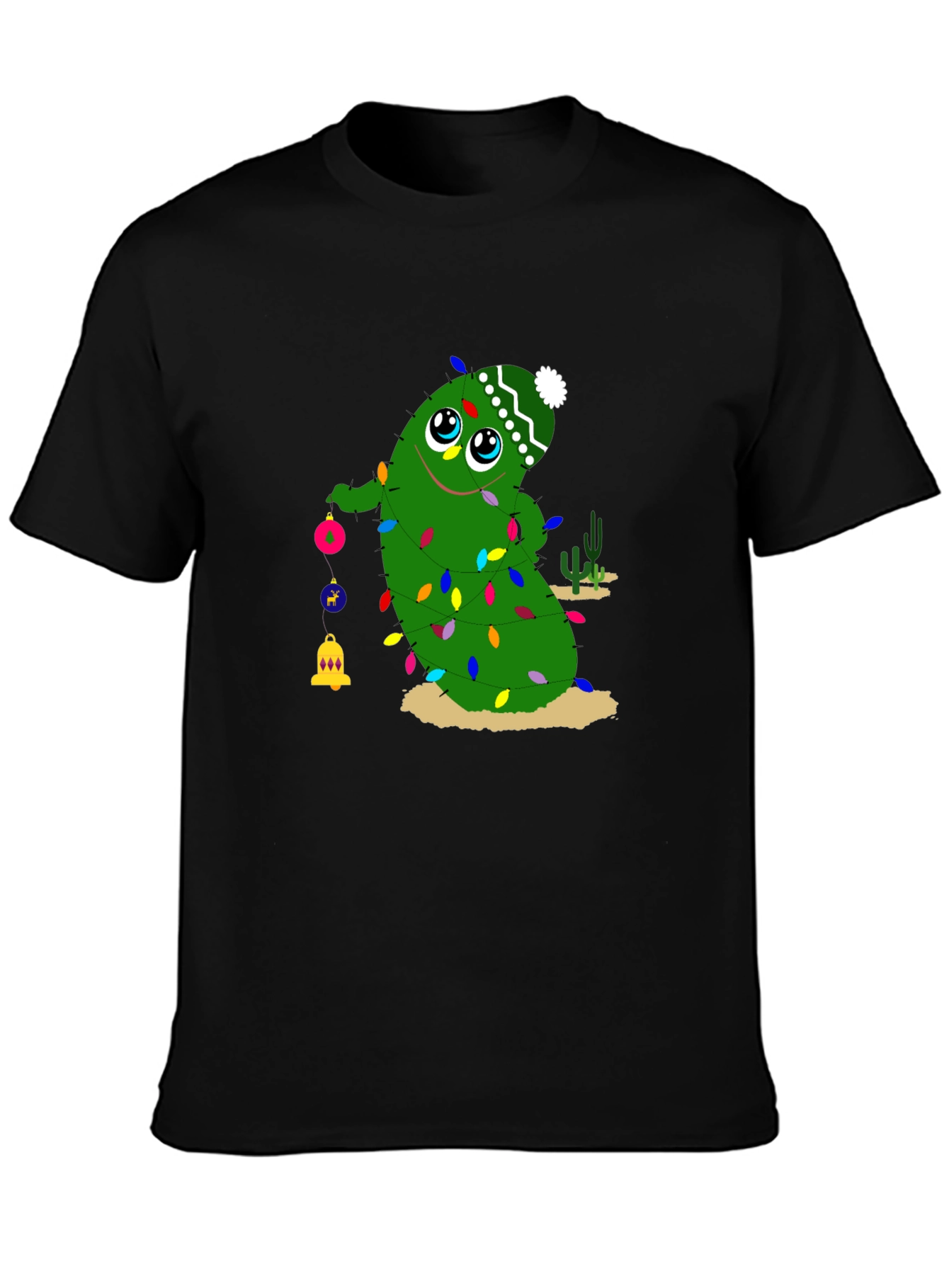 Festive Cactus Christmas T-Shirt