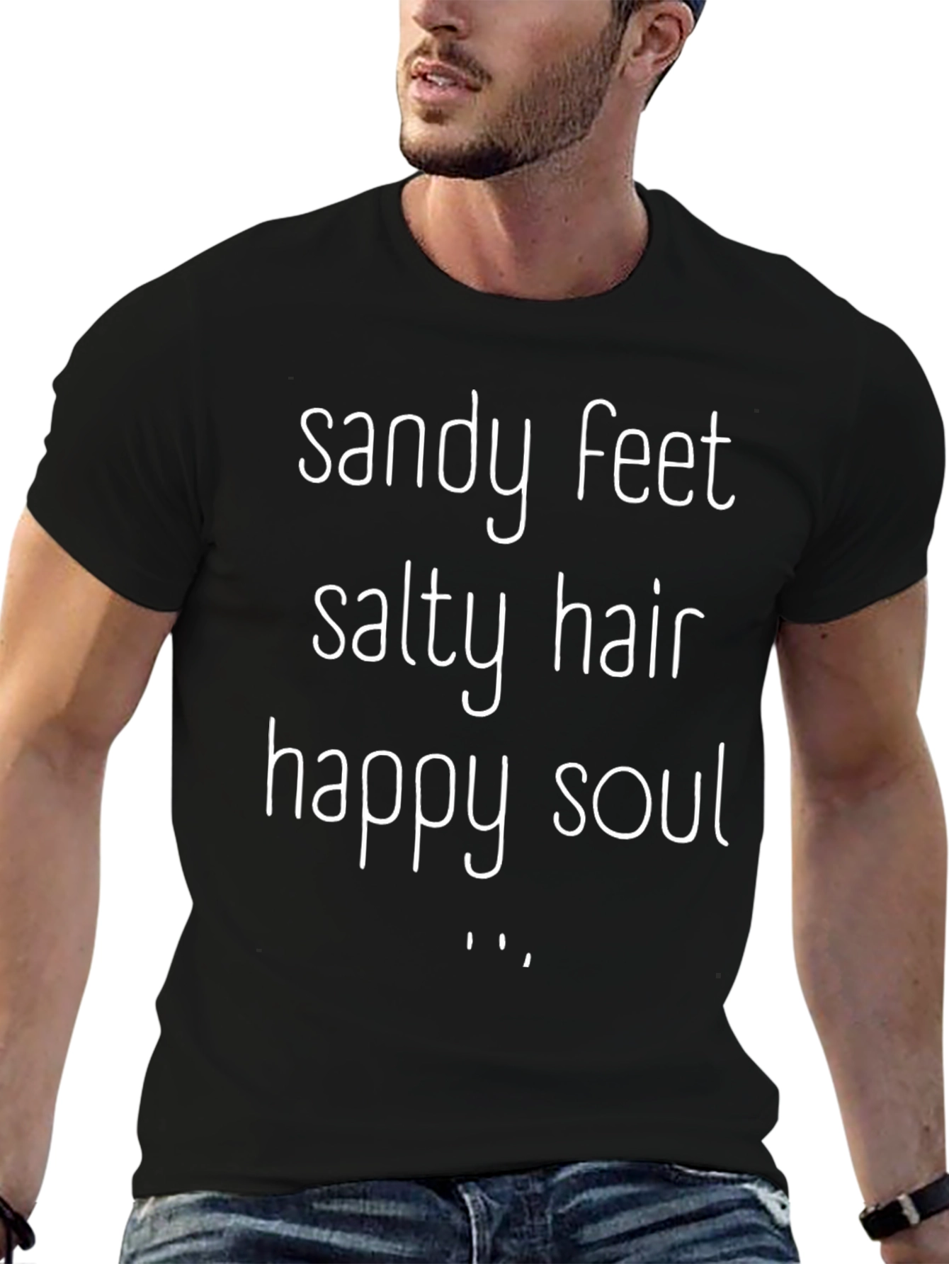 Sandy Feet Salty Hair Graphic Tee