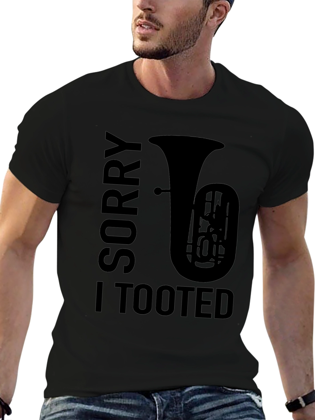 Sorry I Tooted Tuba Graphic Tee