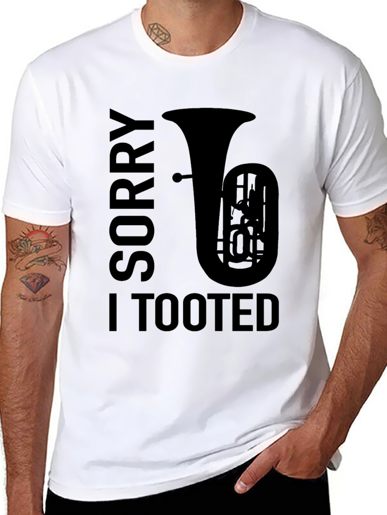 Sorry I Tooted Tuba Graphic Tee