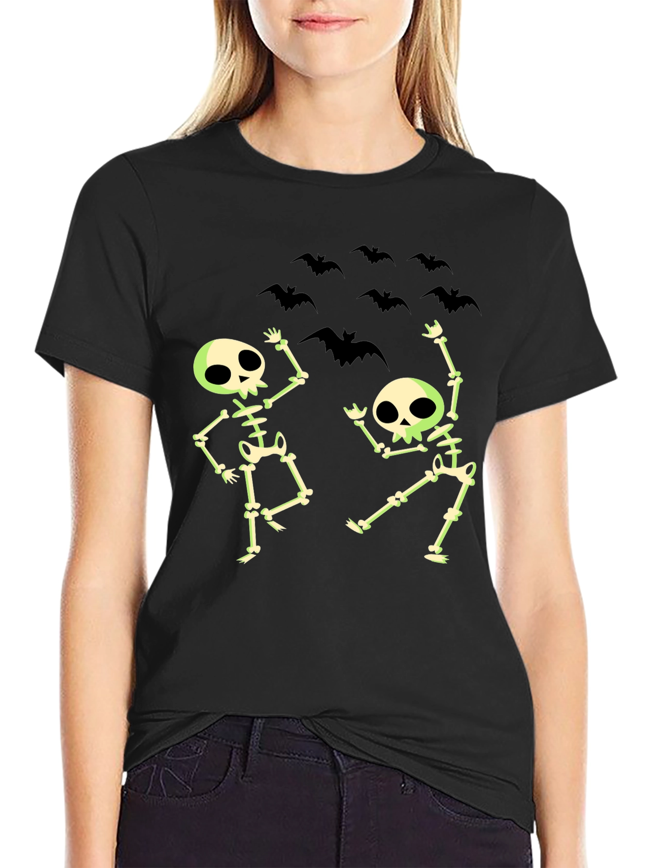 Skeleton Dance Tee - Fun Halloween Shirt