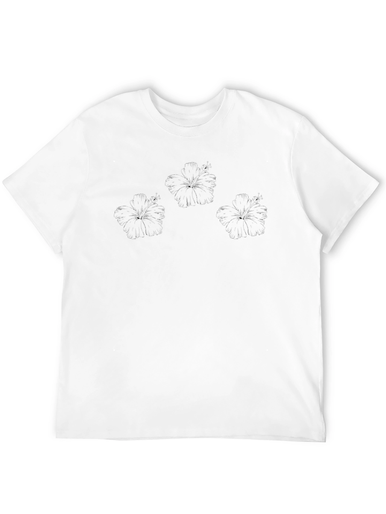 Floral Print Black T-Shirt
